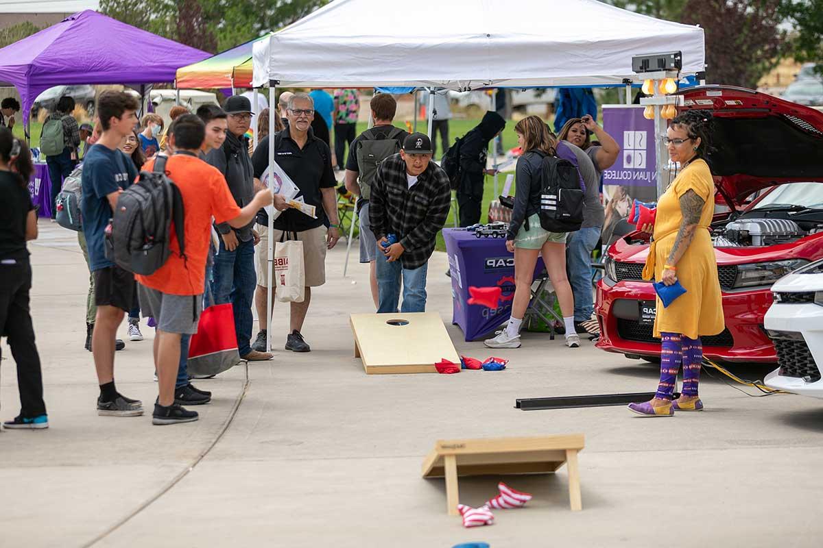 SJC students at Fall Rush.